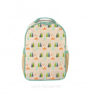 Cartable maternelle lin enduit RENARD
