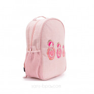 Cartable maternelle lin enduit POUPEES RUSSES