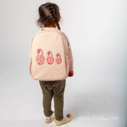 Cartable maternelle lin enduit POUPEES RUSSES