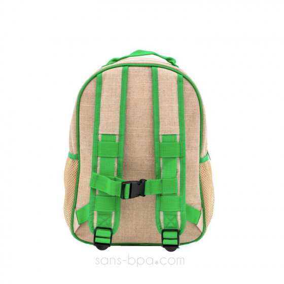 Cartable maternelle lin enduit Panda
