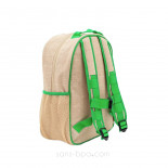Cartable maternelle lin enduit Panda