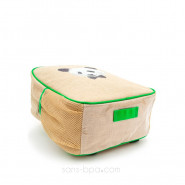 Cartable maternelle lin enduit Panda