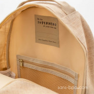 Cartable maternelle lin enduit Panda