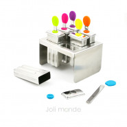 Ensemble 6 moules à glaces inox MINI EXQUIMO 45ml