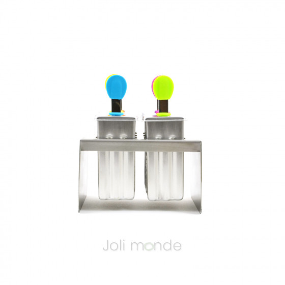 Ensemble 6 moules à glaces inox MINI EXQUIMO 45ml