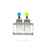 Ensemble 6 moules à glaces inox MINI EXQUIMO 45ml