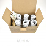 Ensemble 6 moules à glaces inox TUBULUS 85ml