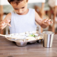 Lot de 4 P'tites timbales inox 180ml - CLEAR