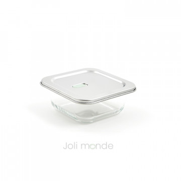 Contenant De verre & d'inox 520ml - JOLI MONDE