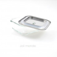 Contenant De verre & d'inox 520ml - Joli Monde