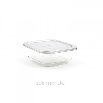 Contenant De verre & d'inox 800ml - Joli Monde