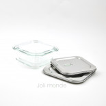 Contenant De verre & d'inox 800ml - Joli Monde