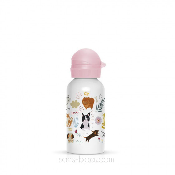 Gourde inox 400ml Zabeil - CHIOTS CHATONS