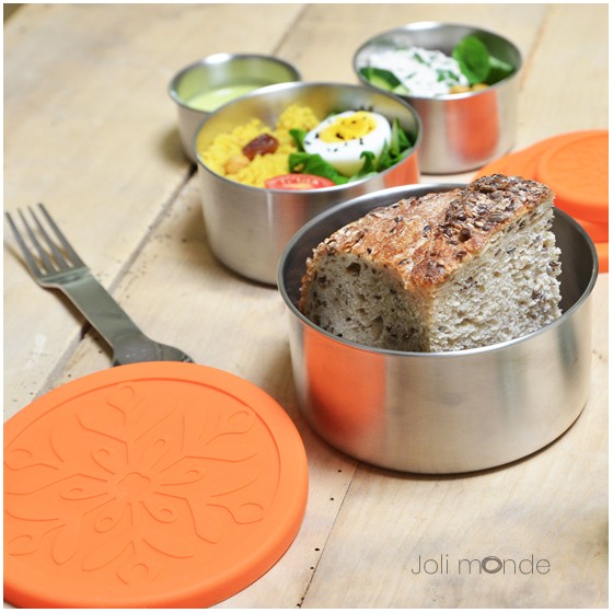 Boite inox & silicone Quadrio - Large