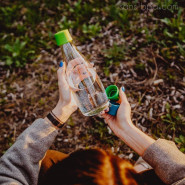 Gourde verre 800 ml - DARK BLUE