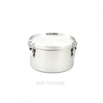 Boite inox étanche 1650 ml . La Retro Large . Diam 16 cm - JOLI MONDE