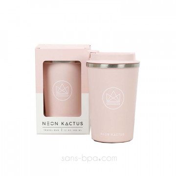 Tasse inox isolée 380 ml ROSE