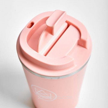 Tasse inox isolée 380 ml ROSE 2
