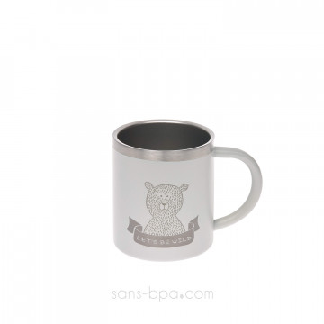 Tasse inox double paroi 180ml - Ourson