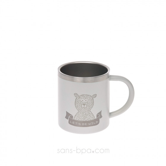 Tasse inox double paroi 180ml - Ourson