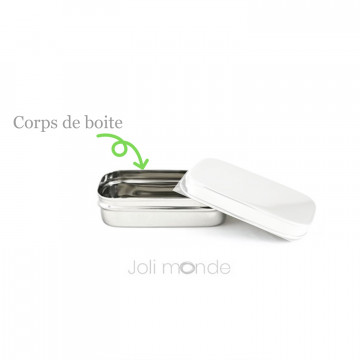 Corps de boite de rechange pour boite 100% inox La Rectangle BIG MINI Joli Monde