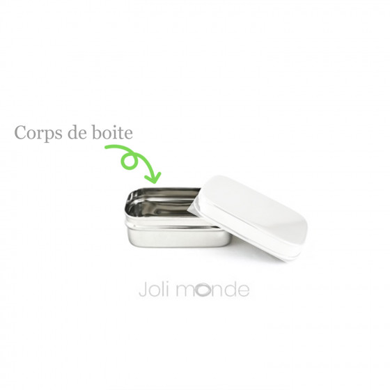 Corps de boite de rechange pour boite 100% inox La Rectangle MINI
