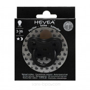 Sucette physiologique 3-36 mois caoutchouc - SPACE BLACK