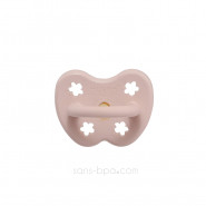 Sucette physiologique 0-3 mois caoutchouc - POWDER PINK