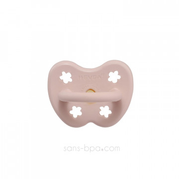 Sucette physiologique 0-3 mois caoutchouc - POWDER PINK