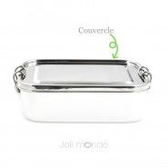 Couvercle de rechange pour la boite inox La Rectangle Étanche - 1600ml Joli Monde
