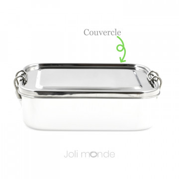 Couvercle de rechange pour la boite inox La Rectangle Étanche - 1600ml Joli Monde