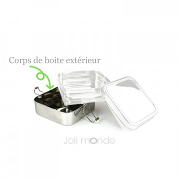 Corps de boite extérieur de rechange pour boite Tiffin carré 2 étages - Joli Monde 2