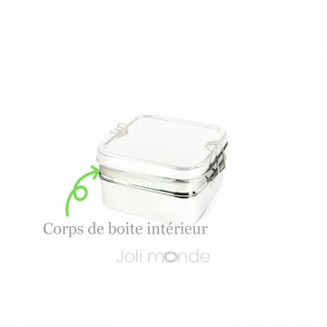 Corps de boite intérieur de rechange pour boite Tiffin carré 2 étages - Joli Monde