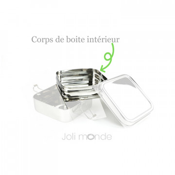 Corps de boite intérieur de rechange pour boite Tiffin carré 2 étages - Joli Monde 2