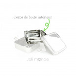 Corps de boite intérieur de rechange pour boite Tiffin carré 2 étages - Joli Monde