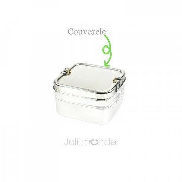Couvercle de rechange pour boite Tiffin carré 2 étages - Joli Monde