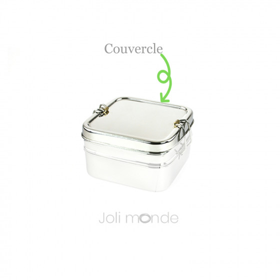 Couvercle de rechange pour boite Tiffin carré 2 étages - Joli Monde