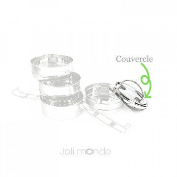 Couvercle de rechange pour Tiffin rond 3 étages - Joli Monde
