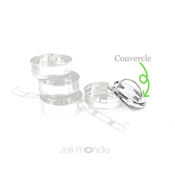 Couvercle de rechange pour Tiffin rond 3 étages - Joli Monde