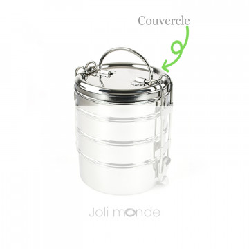 Couvercle de rechange pour Tiffin rond 3 étages - Joli Monde 2