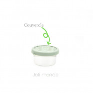 Couvercle de rechange pour boite Quadrio Mini - Little green - Joli Monde