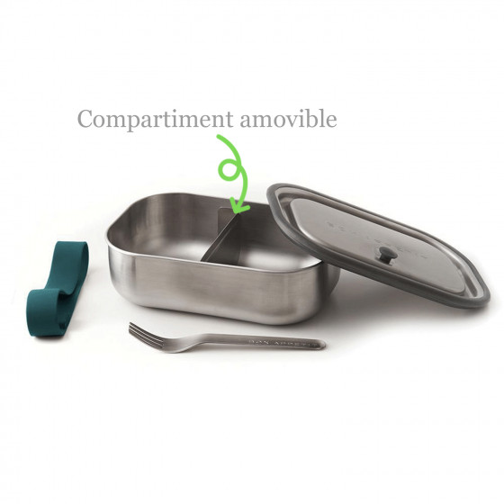 Compartiment de rechange pour les boites Lunch Box - Inox - 600 ml & 1000ml - Océan- Black & Blum