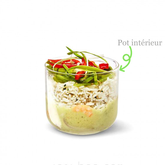 Pot intérieur de rechange pour les boites repas Pot & Case - Medium & Large - Océan - Black & Blum