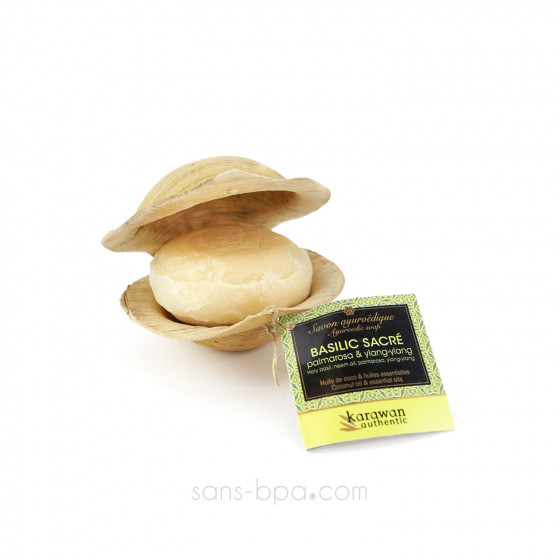 SAVON AYURVÉDIQUE BASILIC SACRÉ - Adoucissant - 100g