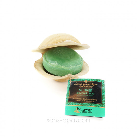 SAVON AYURVÉDIQUE VETIVER - Tonifiant - 100g