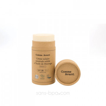 Crème solaire minérale solide à l'huile de Moringa - 80 g 2