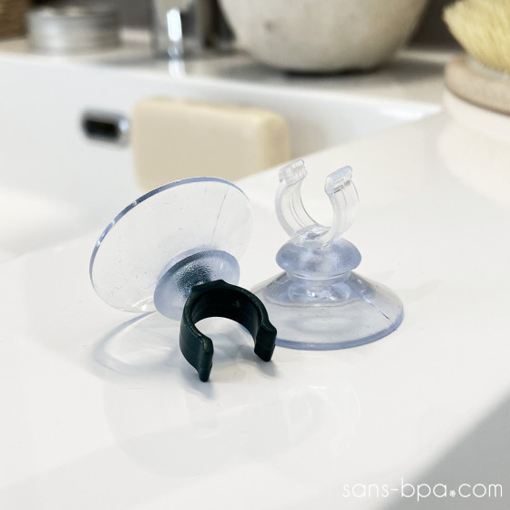 Ventouse porte brosse à dents - CLIP
