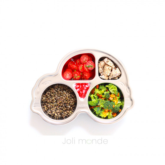 VROUM la voiture - Plateau repas 5 compartiments Kids