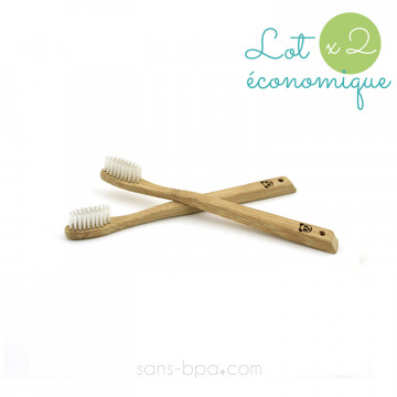 Lot 2 brosses à dents bambou Modèle Kid
