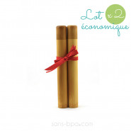 Lot 2 étuis bambou